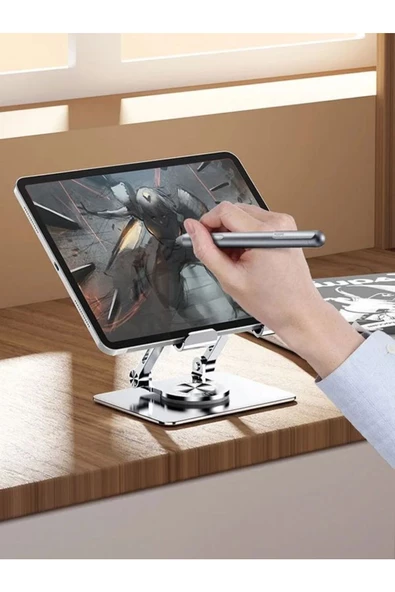 ULTRATEKNO 360° Dönebilen Ayarlanabilir Komple Metal Tablet Standı - 5