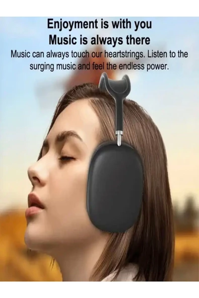 BAYINDIRELEKTRONİK P9 Pro Max Bluetooth Kulaklık Bt5.0 Mikrofonlu Fm Radyolu Tf Kart Girişli Aux Bluetooth Kulaklık - 3
