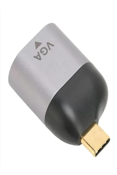 ULTRATEKNO Type C To Vga Çevirici Dönüştürücü Adaptör Kablo Uç Monitör - 5