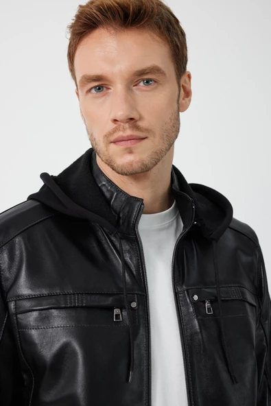 Demar Siyah Deri Mont - 3