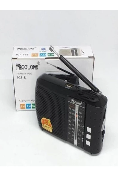 ULTRATEKNO Bluetoothlu Fm Radyo Usb Tf Kart Şarjlı Cep Radyosu Icf8bt - 3