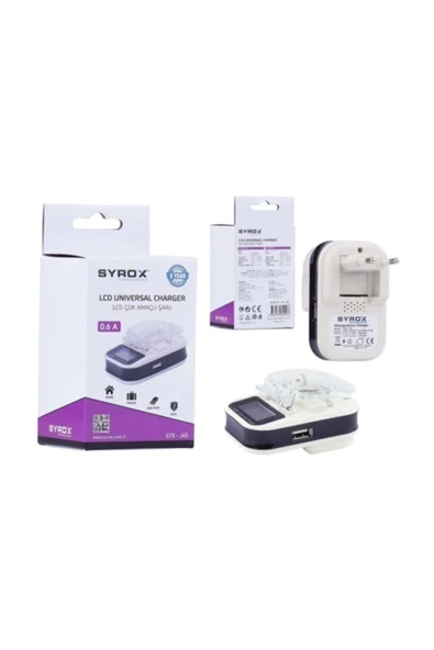 Syrox Dramex 0.6 A Lcd Çok Amaçlı Şarj Syx-j40 - 2