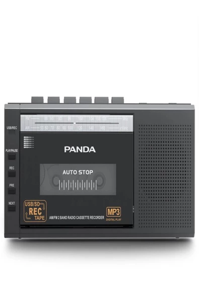 ULTRATEKNO Panda 6503 25W Kaset Çalar Radyo USB/TF  Kaydedici Bant Mikrofon Çok Fonksiyonlu Müzik Çalar - 2