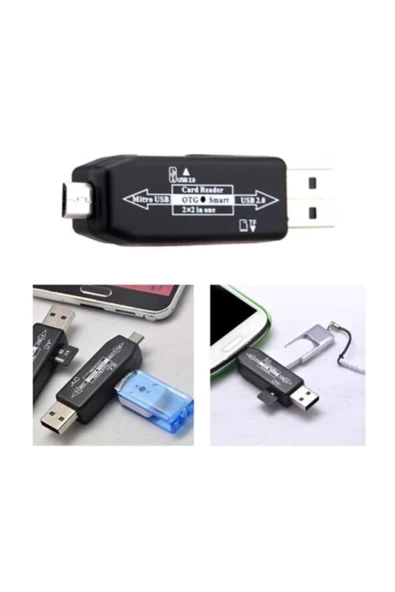 ULTRATEKNO Smart Micro Usb Otg Kart Okuyucu Usb 2.0 Adaptör - 5