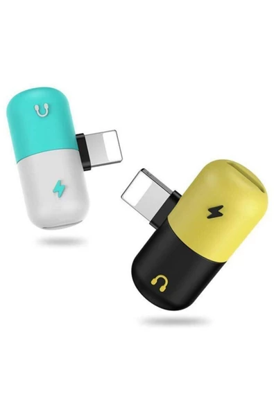 Platoon Iphone 7 8 X 11 Lightning Kulaklık Şarj Girişi Çoklayıcı Adaptör - 7