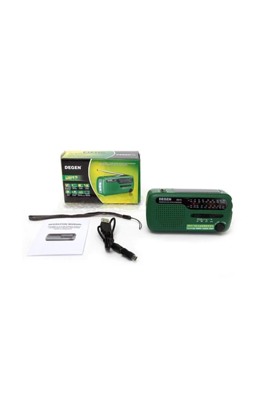 Degen De-13 Solar Radyo Krank Dinamo Fm Mw Sw1 Sw2 - 8