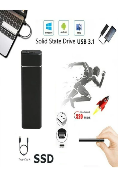ULTRATEKNO USB 3.1 Type C To Pci-E Express Nvme SSD Hard Disk Kutusu - 6