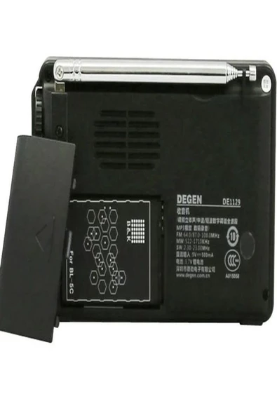 Degen DE-1129 FM Stereo/AM/SW DSP ATS 4GB MP3 Çalar Dijital Kaydedici Taşınabilir Çok Fonksiyonlu Radyo - 3