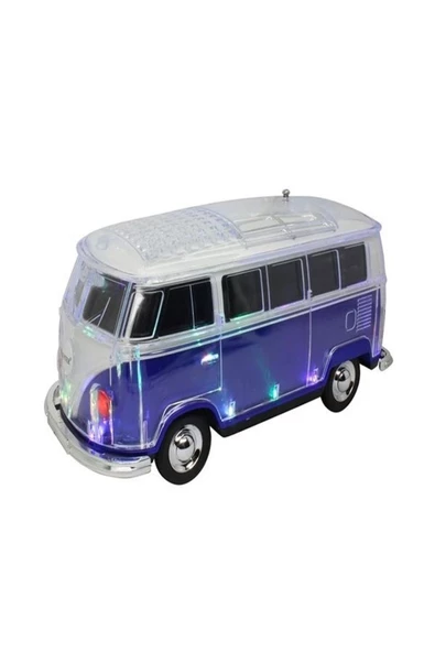 ULTRATEKNO WS-267BT 1967 Model T1 Vosvos Minibüs Bluetooth Hoparlör Fm Radyo USB Tf Aux Destekli Speaker - 1