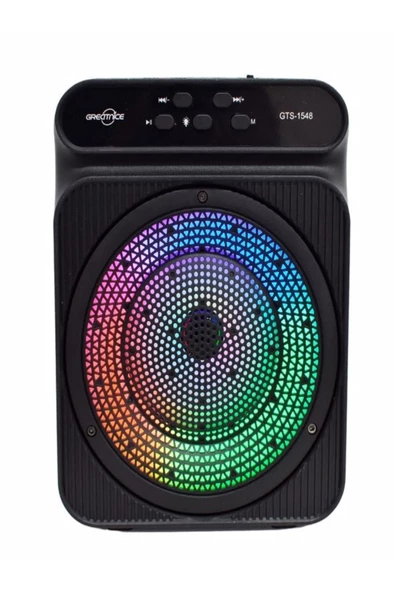 ULTRATEKNO 1548 8w 4" Extra Bass Rgb Işıklı Bluetooth Hoparlör Fm Radyo Usb Tf Aux Destekli Speaker