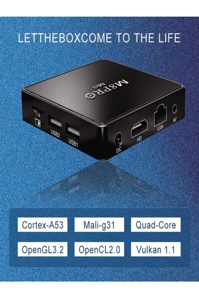 ULTRATEKNO M8PRO Mini 2.4G 10K ultra HD 64 GB TV BOX + GAME BOX android 12.1 TV + Oyun Konsolu 2in1 - 5