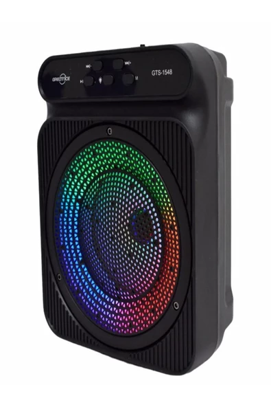 ULTRATEKNO 1548 8w 4" Extra Bass Rgb Işıklı Bluetooth Hoparlör Fm Radyo Usb Tf Aux Destekli Speaker - 4