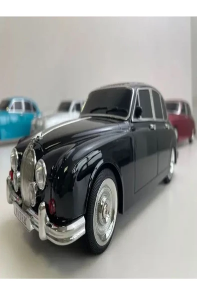 ULTRATEKNO WS-596BT 1967 Model Jaguar Mark 2 10W Bluetooth Hoparlör Fm Radyo USB Tf Aux Destekli Speaker - 6