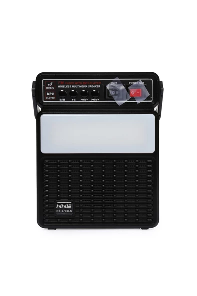 NNS Solar Güneş Panelli Radyolu Bluetooth Hoparlör Torç Led Fenerli Kamp Lambası 2xampul - 3