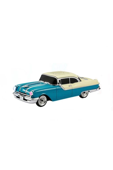 ULTRATEKNO Nostaljik Pontiac Araba 1955 Model Bluetooth Hoparlör Fm Radyo USB Tf Aux Destekli Speaker