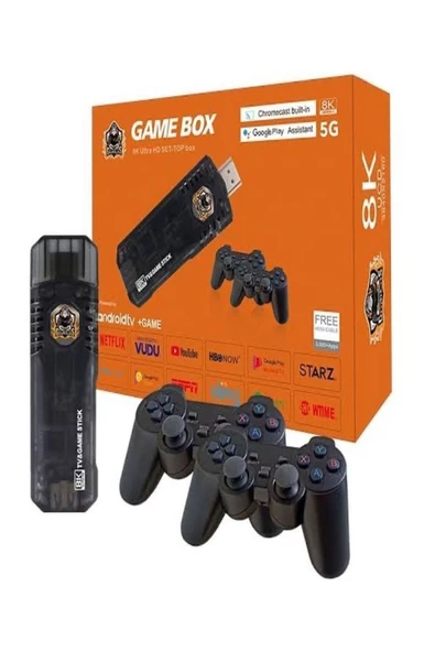 ULTRATEKNO 5g 8k Ultra Hd 64 Gb Tv Box + Game Box Android Tv + Oyun Konsolu 2in1 Netflix - 8