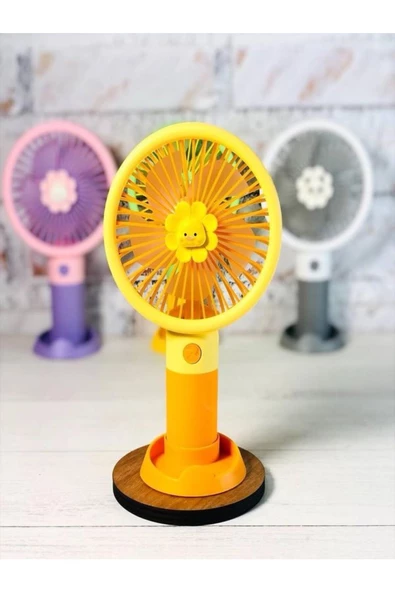 ULTRATEKNO Mini Fan Masaüstü Taşınabilir Telefon Stantlı Vantilatör 2si 1 Arada Taşınabilir Masaüstü Fan