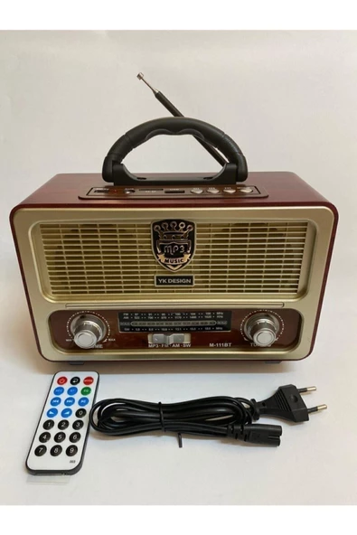 Paleon Nostalji Radyo Bluetoothlu Kumandalı Usb