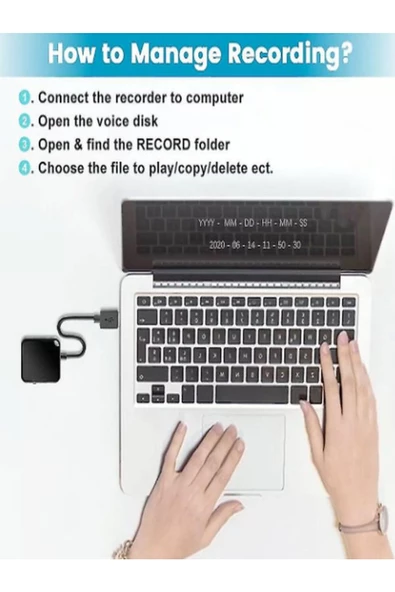 Kingboss KB55 Kulaklık Hediyeli Ultra Ince Mp3 Player Müzik Çalar ve Ses Kayıt Cihazı 16GB - Resim 4