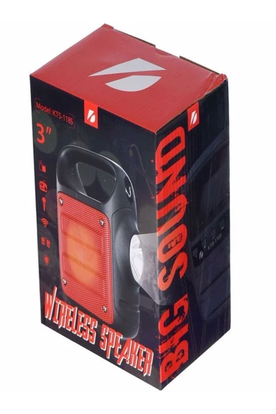 ULTRATEKNO Usb Tf Kart Fm Radyo Destekli 3" Rgb Bluetooth Hoparlör El Feneri - 2
