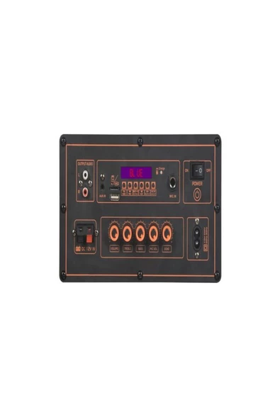 ULTRATEKNO B-Q12 50 Watt Süper Bass Valiz Hoparlör Kablosuz Mikrofonlu Bluetooth Hoparlör Karaoke Sistemi 12" - 4