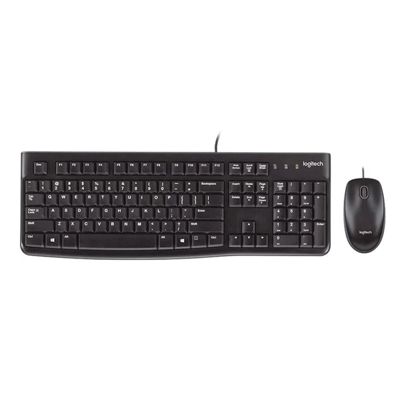 Logitech MK120 Siyah Kablolu Klavye Mouse Set 920-002560