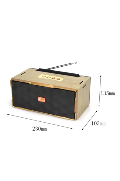 FEPE Taşınabilir Şarjlı Bluetooth Hoparlör Subwoofer Ses Sistemi Fp-35 - 2