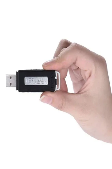ULTRATEKNO Çok Hafif Ses Kayıt Cihazı Kristal Mikrofonlu 16 Gb Usb Görünümlü Ev iş yeri Dinlenme Cihazı