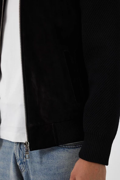 Leopoldo Siyah Nubuk Deri Mont - 7