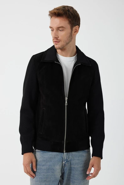 Leopoldo Siyah Nubuk Deri Mont - 2