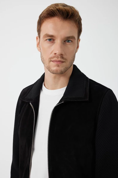 Leopoldo Siyah Nubuk Deri Mont - 6