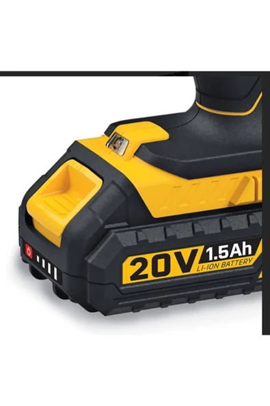 Sgs 5248 20 V 1.5 Ah Akülü Darbeli Matkap ÇİFT BATARYALI - 2