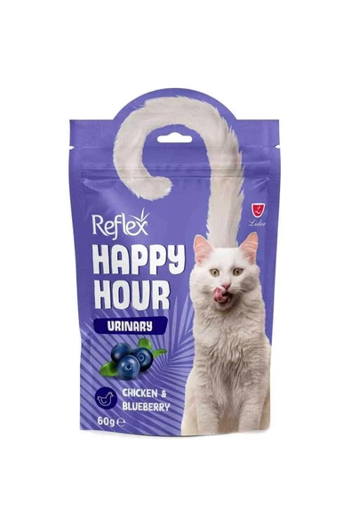 Reflex Happy Hour Urinary Chickenblueberry Üriner Sis. Destekleyici Kedi Ödülü 60 gr