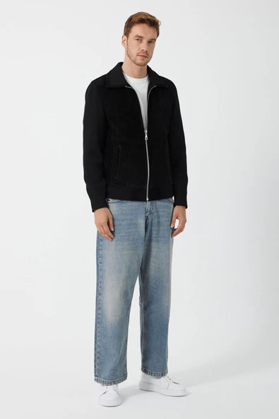 Leopoldo Siyah Nubuk Deri Mont - 4