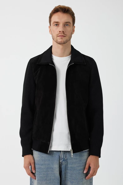 Leopoldo Siyah Nubuk Deri Mont - 3