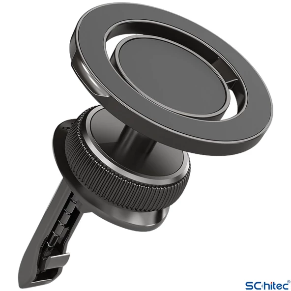 ScHitec Manyetik Araç İçi 1080 Derece Telefon Tutucu Siyah H504 - 2