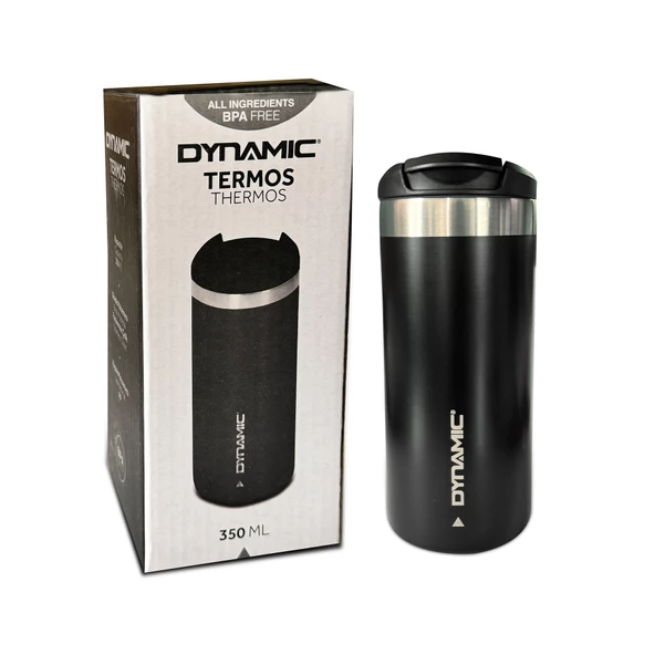 Dynamic Paslanmaz Çelik Termos Siyah/krem 350ML - 2