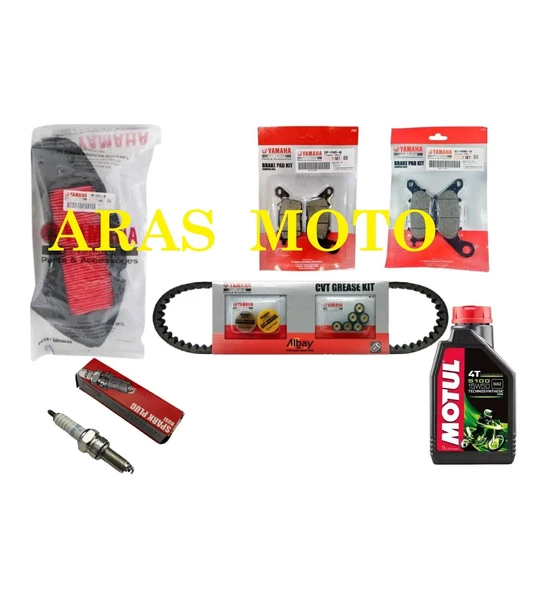 YAMAHA NMAX 125-155 BAKIM SETİ 8 PARÇA ORJİNAL ( 2015-20 )- ARASMOTO ürün görseli 1