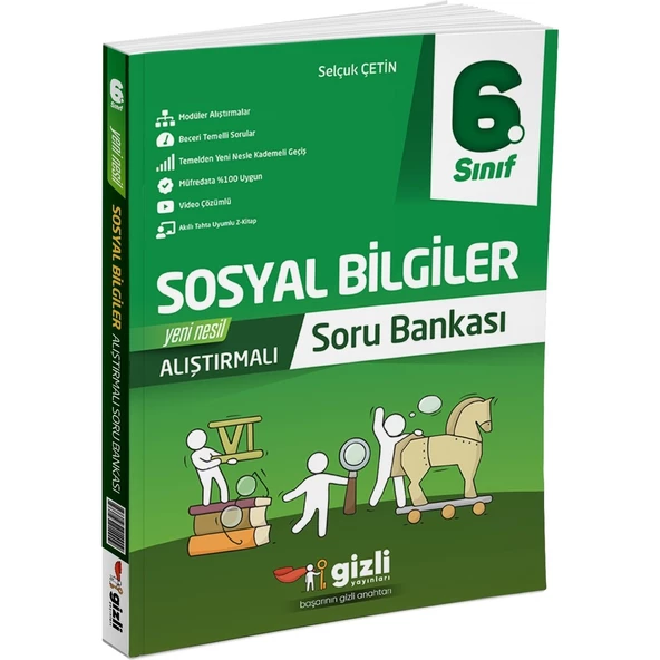 Gizli Yayınları 2025 6. Sınıf Sosyal Bilgiler Alıştırmalı Soru Bankası