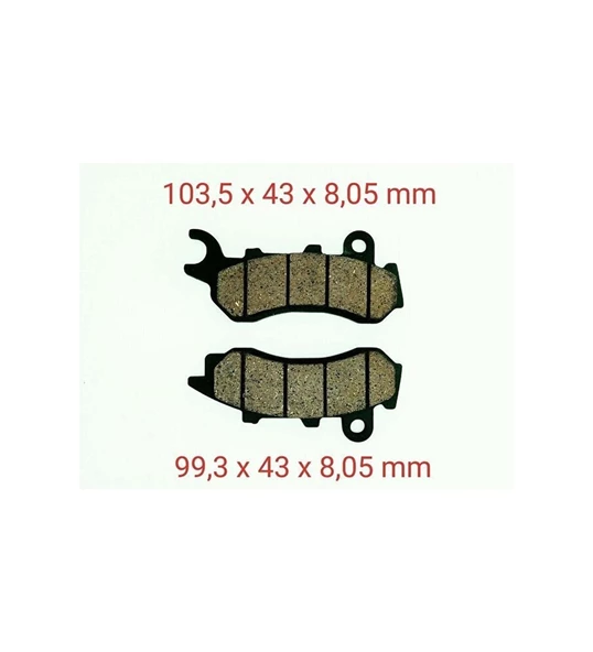 Pcx 125 Ön Disk Balata 2010-17 Kaliteli ürün görseli 1