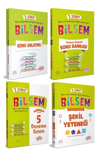 Editör 3.sınıf Bilsem 4lü Set