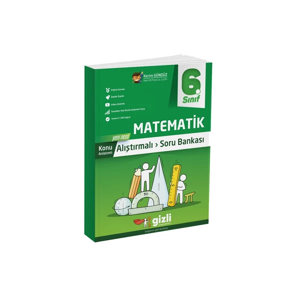 Gizli Yayınları 6. Sınıf Matematik Konu Anlatımlı Soru Bankası
