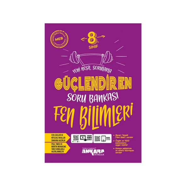 Ankara Yayıncılık 2024 Güncel 8.Sınıf Tüm Dersler Güçlendiren Soru Bankası Nesil 8'li Eğitim Seti - Resim 5
