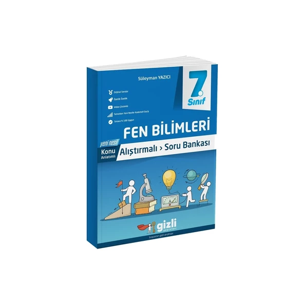 Gizli Yayınları 7. Sınıf Fen Bilimleri Konu Anlatımlı Alıştırmalı Soru Bankası