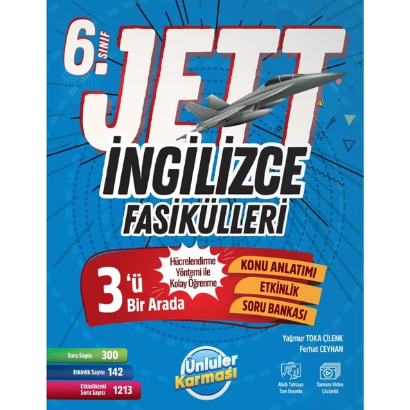 Ünlüler Karması 6. Sınıf Jett İngilizce Fasikülleri ürün görseli