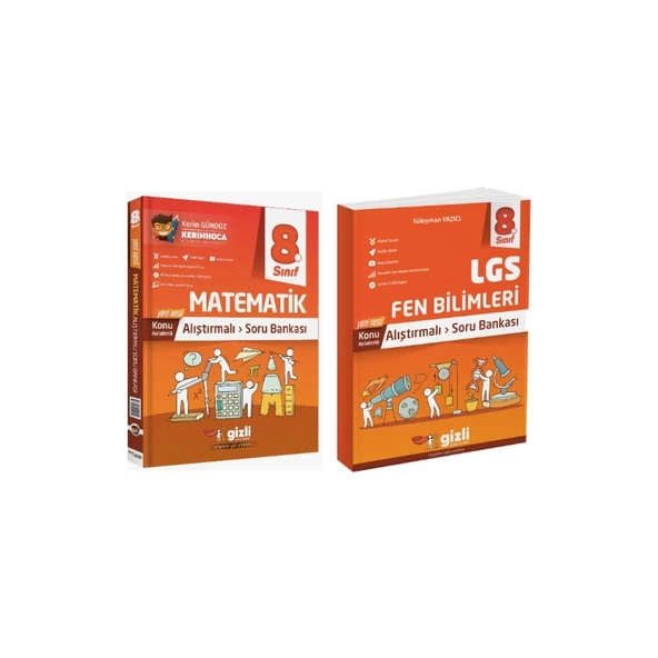 Gizli Yayınları 8. Sınıf LGS Matematik Soru Bankası - Fen Bilimleri Alıştırmalı Soru Bankası ürün görseli 1