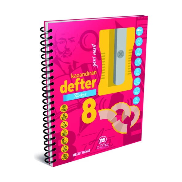 Çanta Yayınları 8. Sınıf Türkçe + Matematik Kazandıran Defter