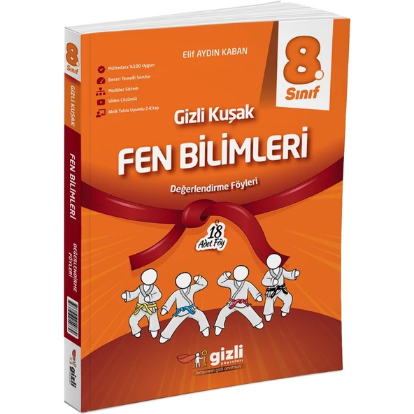 Gizli Yayınları 2025 8. Sınıf Fen Bilimleri Değerlendirme Föyleri Gizli Kuşak Serisi