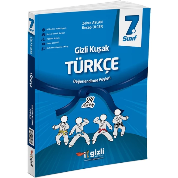 Gizli Yayınları 2025 7. Sınıf Türkçe Değerlendirme Föyleri Gizli Kuşak Serisi ürün görseli