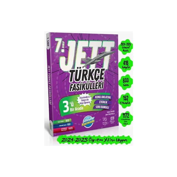 Ünlüler Karması 7. Sınıf Jett Türkçe Fasikülleri